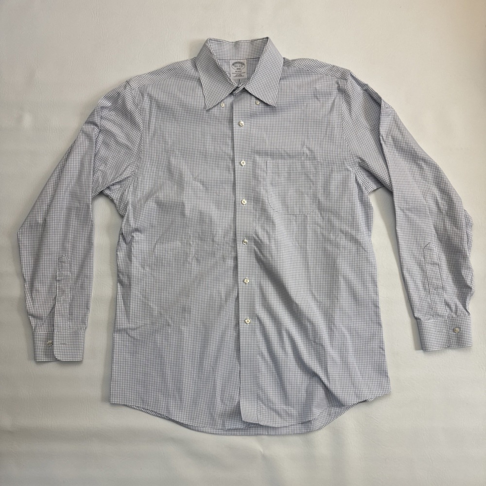 3x Brooks Brothers Regent Mens 16.5-4/5 Large 100% Cotton NON IRON Shirts - Picture 6 of 7